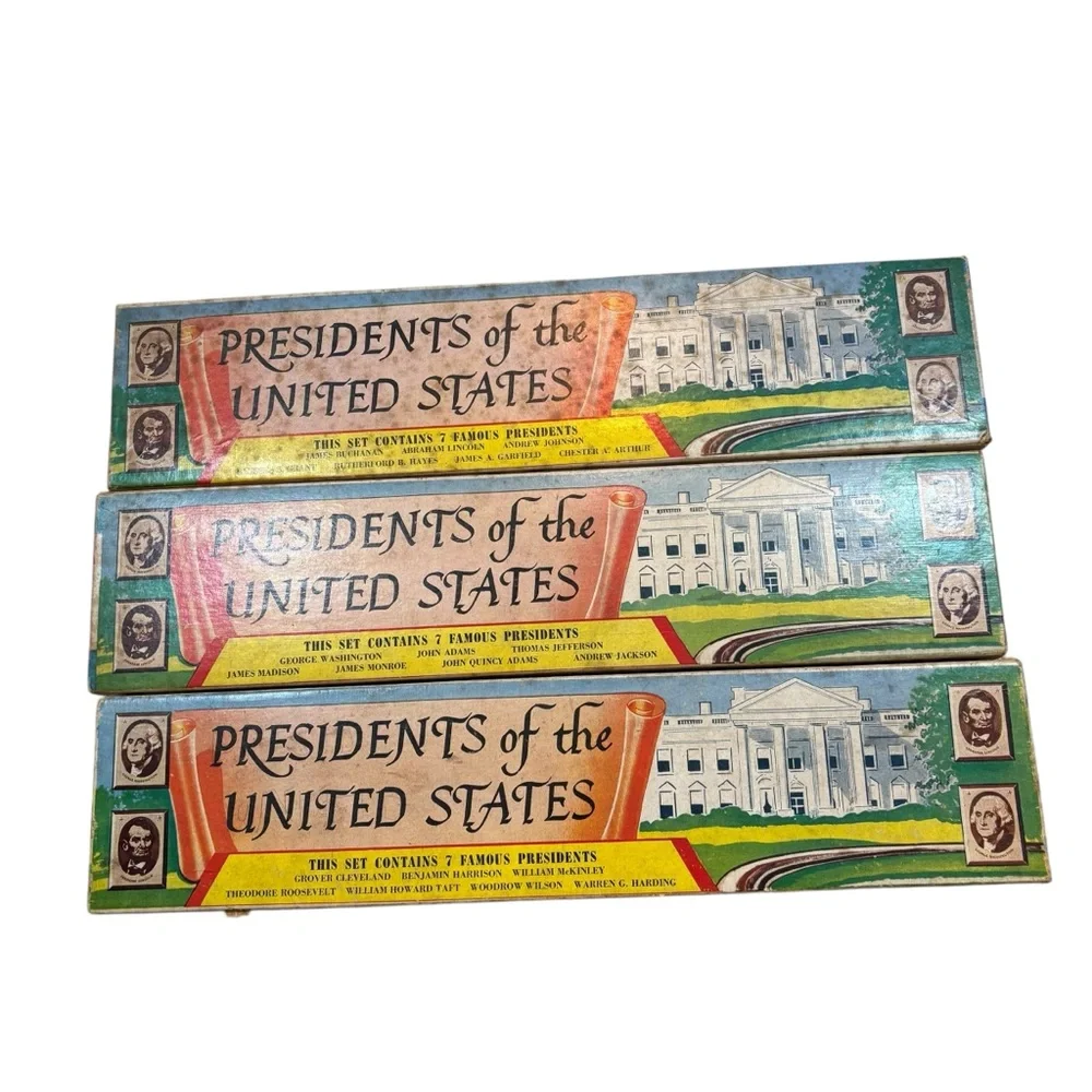 Vintage Louis Marx & Co Presidents of the US Series 1, 3, and 4_2